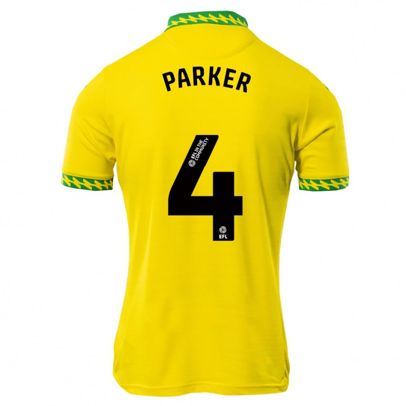 Danxen Hombre Camiseta Alice Parker #4 Blanco Verde 1ª Equipación 2025/26 La Camisa