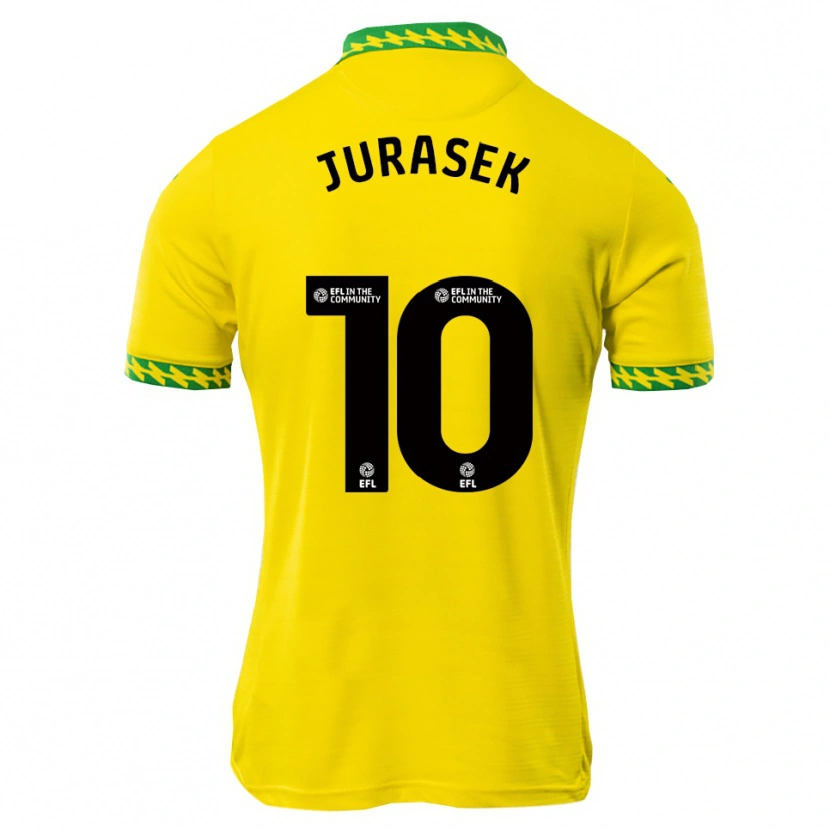 Danxen Hombre Camiseta Matej Jurasek #10 Blanco Verde 1ª Equipación 2025/26 La Camisa