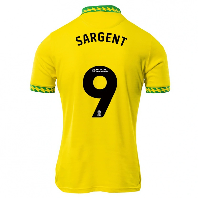 Danxen Hombre Camiseta Josh Sargent #9 Blanco Verde 1ª Equipación 2025/26 La Camisa