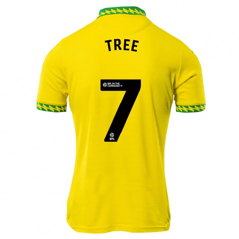 Danxen Hombre Camiseta Ben Tree #7 Blanco Verde 1ª Equipación 2025/26 La Camisa