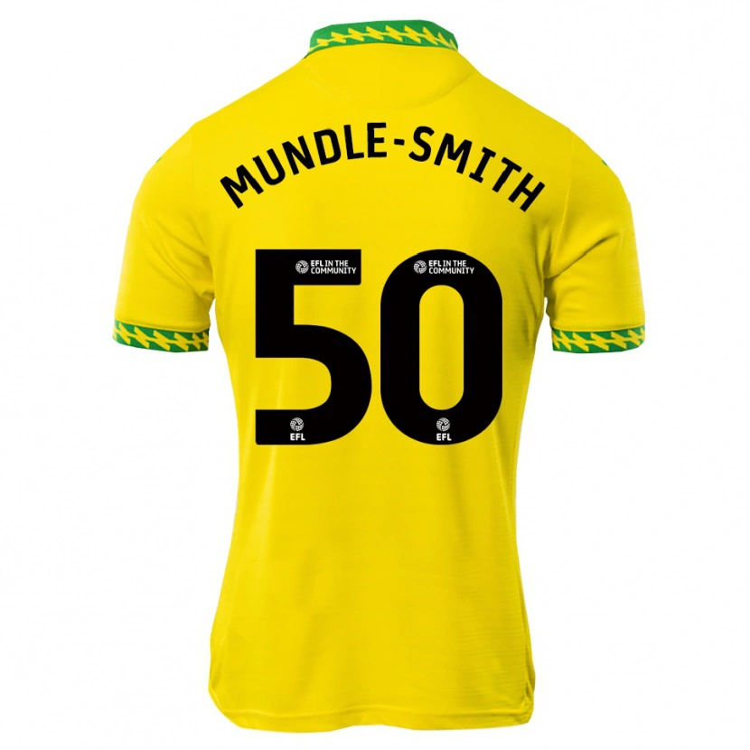 Danxen Hombre Camiseta Errol Mundle-Smith #50 Blanco Verde 1ª Equipación 2025/26 La Camisa