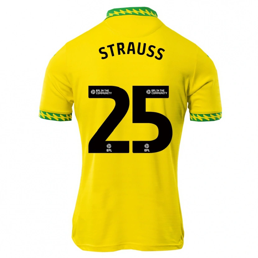 Danxen Hombre Camiseta Hope Strauss #25 Blanco Verde 1ª Equipación 2025/26 La Camisa