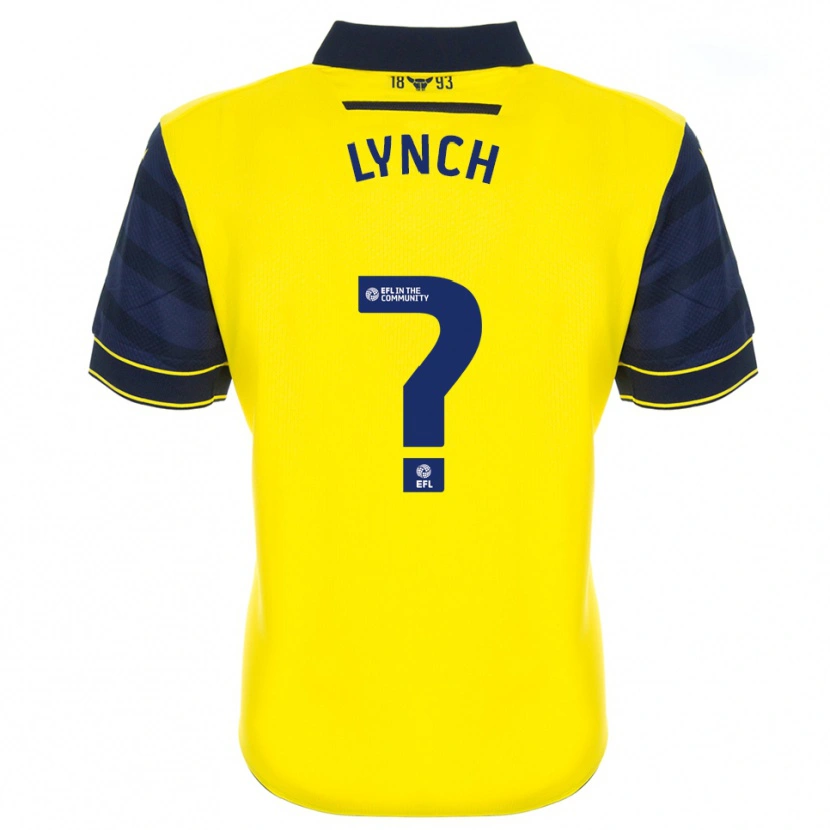Danxen Hombre Camiseta Bobby Lynch #0 Amarillo Azul Marino 1ª Equipación 2025/26 La Camisa