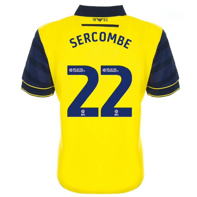 Danxen Hombre Camiseta Paris Sercombe #22 Amarillo Azul Marino 1ª Equipación 2025/26 La Camisa