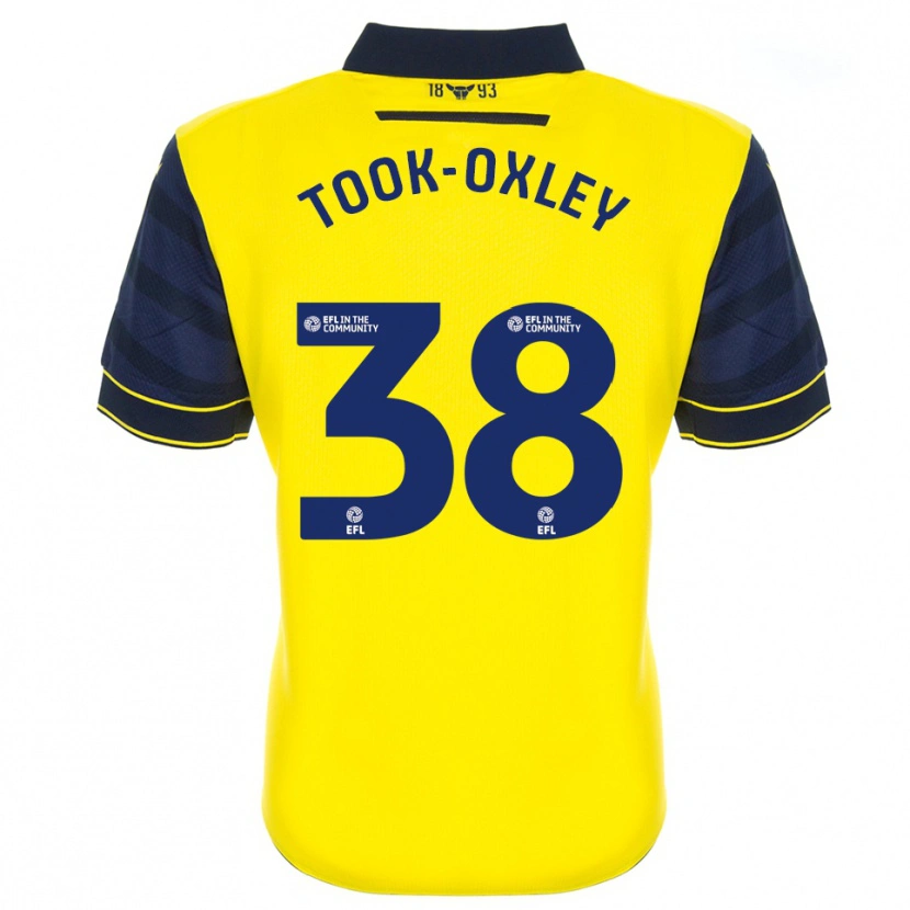 Danxen Hombre Camiseta Zaide Took-Oxley #38 Amarillo Azul Marino 1ª Equipación 2025/26 La Camisa