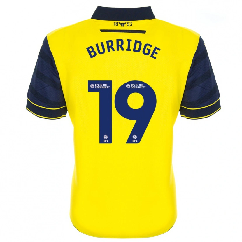 Danxen Hombre Camiseta Leah Burridge #19 Amarillo Azul Marino 1ª Equipación 2025/26 La Camisa