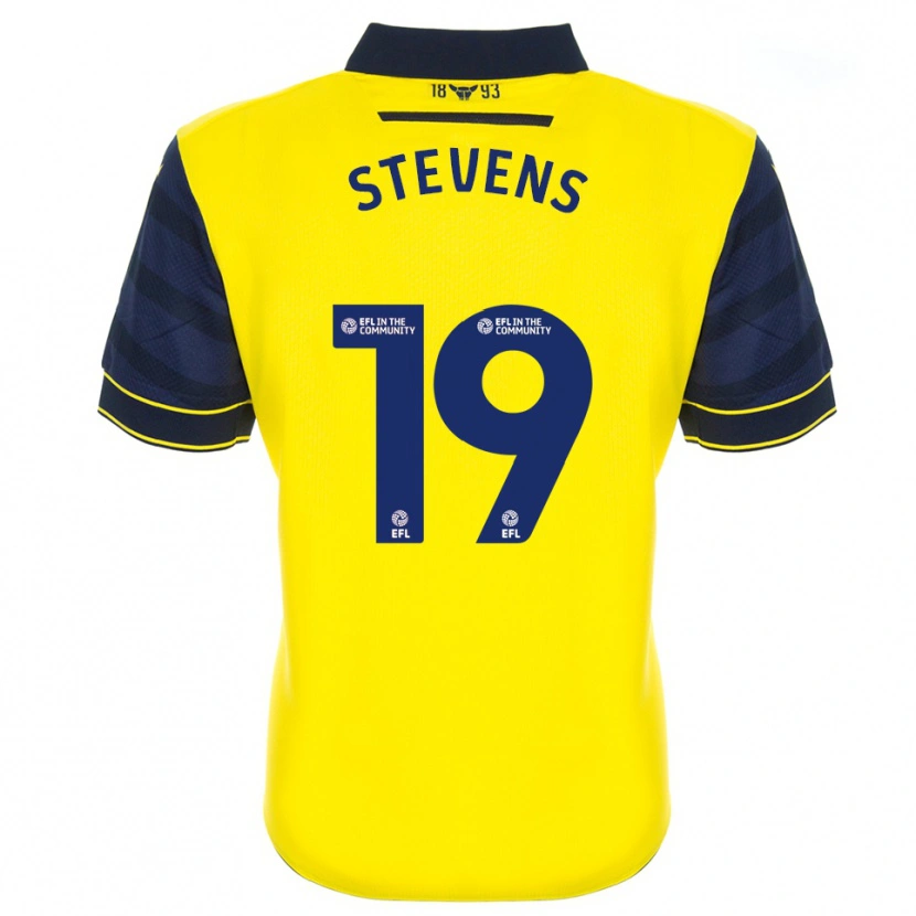Danxen Hombre Camiseta Lily Stevens #19 Amarillo Azul Marino 1ª Equipación 2025/26 La Camisa