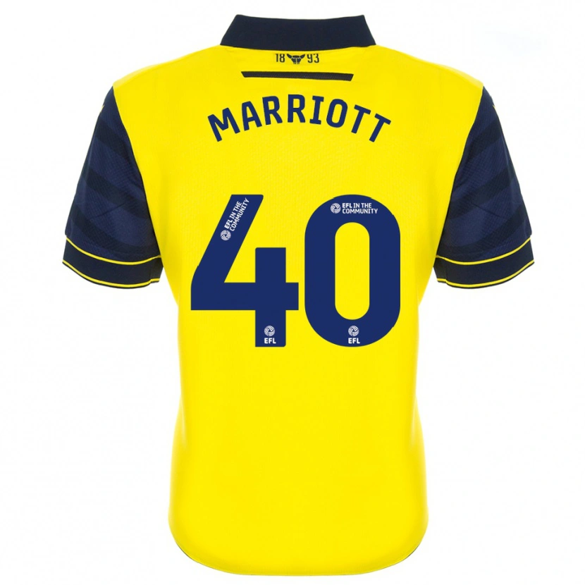 Danxen Hombre Camiseta Monty Marriott #40 Amarillo Azul Marino 1ª Equipación 2025/26 La Camisa