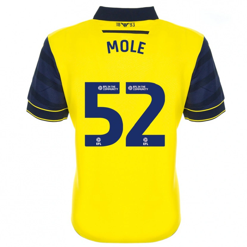 Danxen Hombre Camiseta Harrison Mole #52 Amarillo Azul Marino 1ª Equipación 2025/26 La Camisa