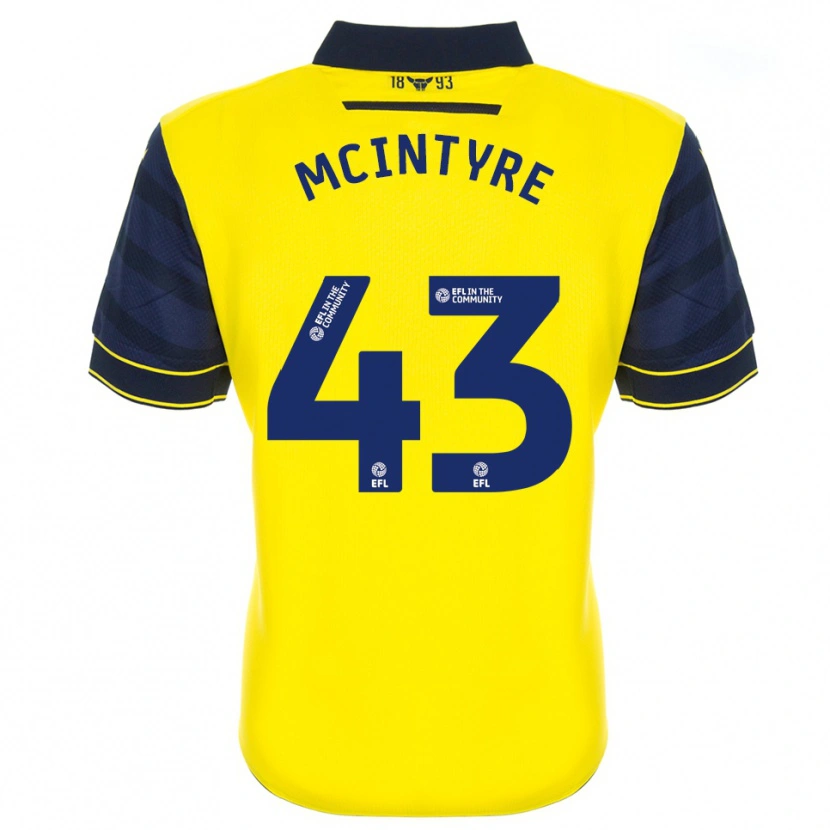 Danxen Hombre Camiseta Richard Mcintyre #43 Amarillo Azul Marino 1ª Equipación 2025/26 La Camisa