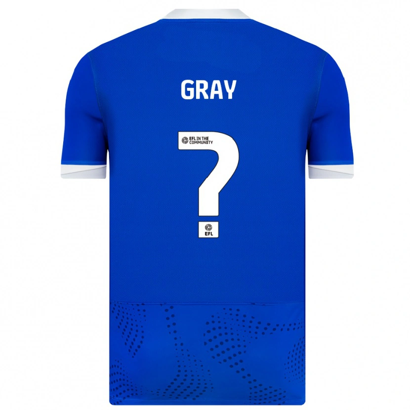 Danxen Hombre Camiseta Jessica Gray #0 Azul Blanco 1ª Equipación 2025/26 La Camisa