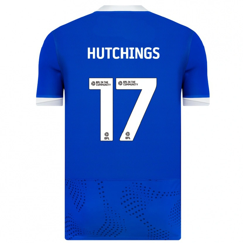 Danxen Hombre Camiseta Annie Hutchings #17 Azul Blanco 1ª Equipación 2025/26 La Camisa