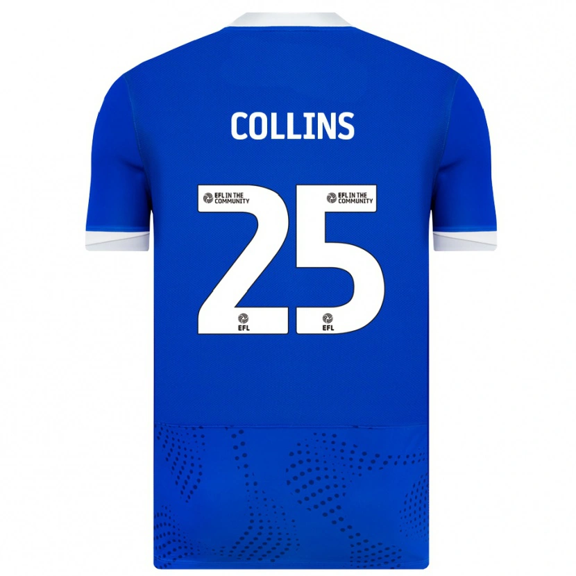 Danxen Hombre Camiseta Izzy Collins #25 Azul Blanco 1ª Equipación 2025/26 La Camisa