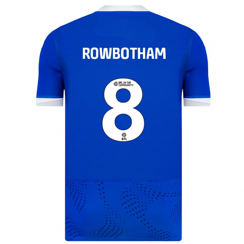 Danxen Hombre Camiseta Ava Rowbotham #8 Azul Blanco 1ª Equipación 2025/26 La Camisa