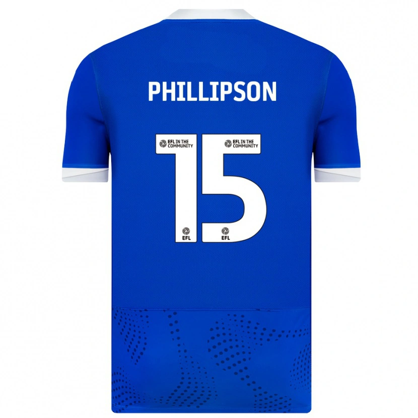 Danxen Hombre Camiseta Ben Phillipson #15 Azul Blanco 1ª Equipación 2025/26 La Camisa