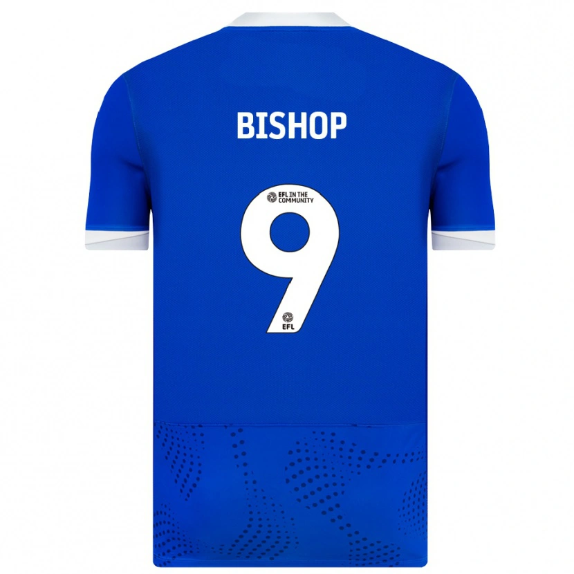 Danxen Hombre Camiseta Colby Bishop #9 Azul Blanco 1ª Equipación 2025/26 La Camisa
