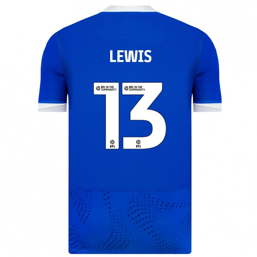 Danxen Hombre Camiseta Karl Lewis #13 Azul Blanco 1ª Equipación 2025/26 La Camisa