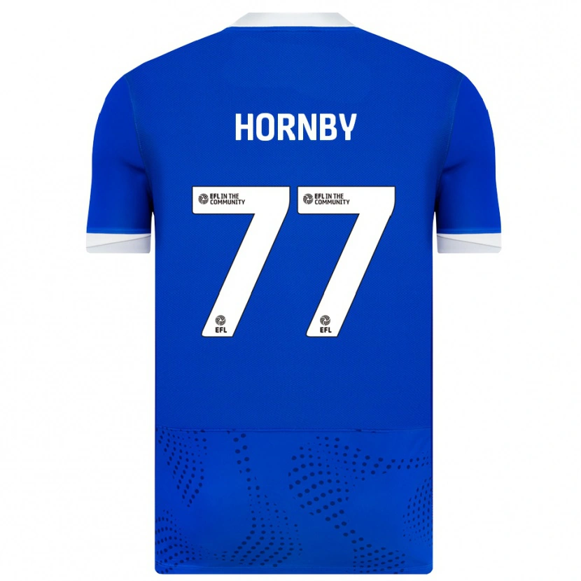 Danxen Hombre Camiseta Megan Hornby #77 Azul Blanco 1ª Equipación 2025/26 La Camisa