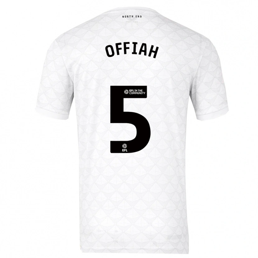 Danxen Hombre Camiseta Odeluga Offiah #5 Blanco Rojo 1ª Equipación 2025/26 La Camisa