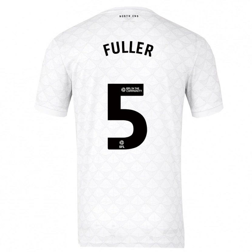 Danxen Hombre Camiseta Olivia Fuller #5 Blanco Rojo 1ª Equipación 2025/26 La Camisa