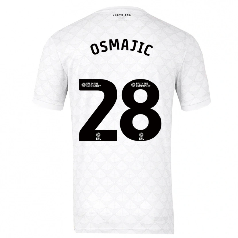 Danxen Hombre Camiseta Milutin Osmajic #28 Blanco Rojo 1ª Equipación 2025/26 La Camisa