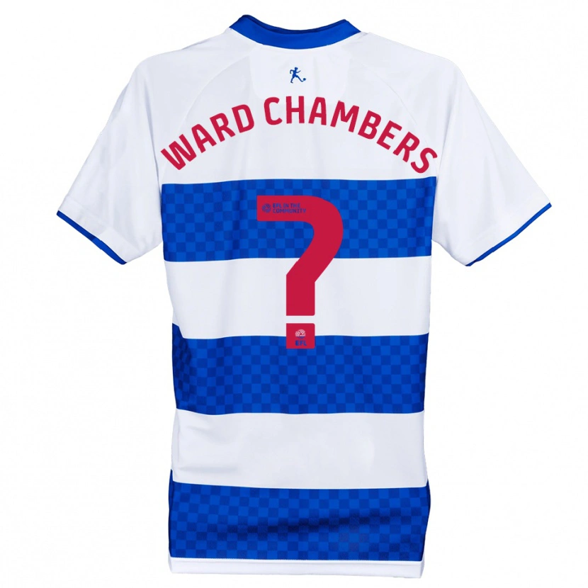 Danxen Hombre Camiseta Courtnay Ward-Chambers #0 Azul Blanco 1ª Equipación 2025/26 La Camisa