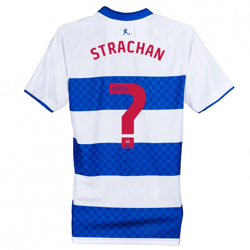 Danxen Hombre Camiseta Lorenzo Strachan #0 Azul Blanco 1ª Equipación 2025/26 La Camisa