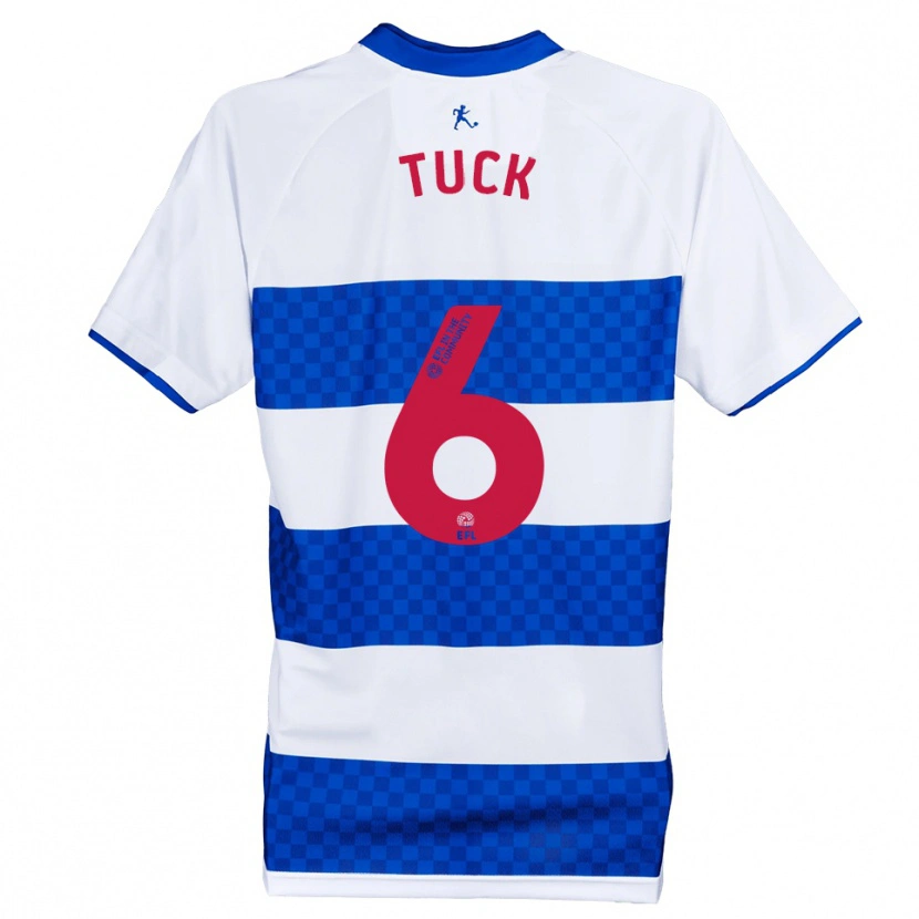 Danxen Hombre Camiseta Alfie Tuck #6 Azul Blanco 1ª Equipación 2025/26 La Camisa