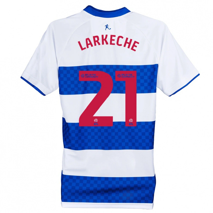Danxen Hombre Camiseta Ziyad Larkeche #21 Azul Blanco 1ª Equipación 2025/26 La Camisa