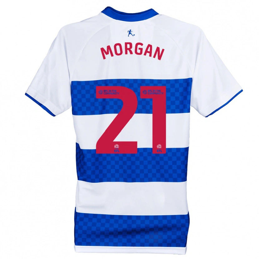 Danxen Hombre Camiseta Kieran Morgan #21 Azul Blanco 1ª Equipación 2025/26 La Camisa