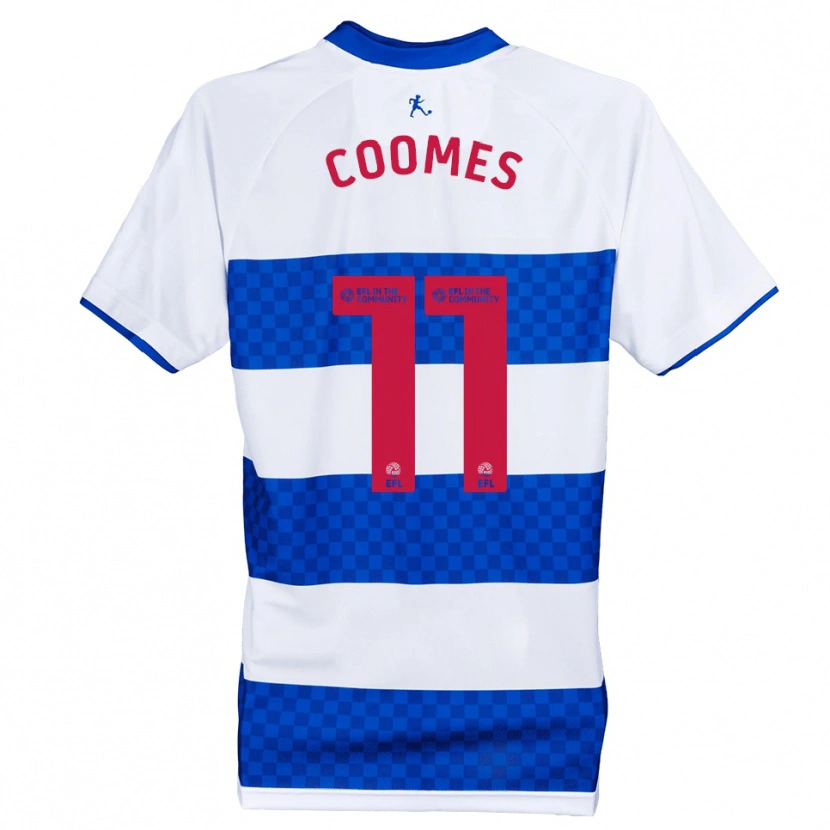 Danxen Hombre Camiseta Jake Coomes #11 Azul Blanco 1ª Equipación 2025/26 La Camisa