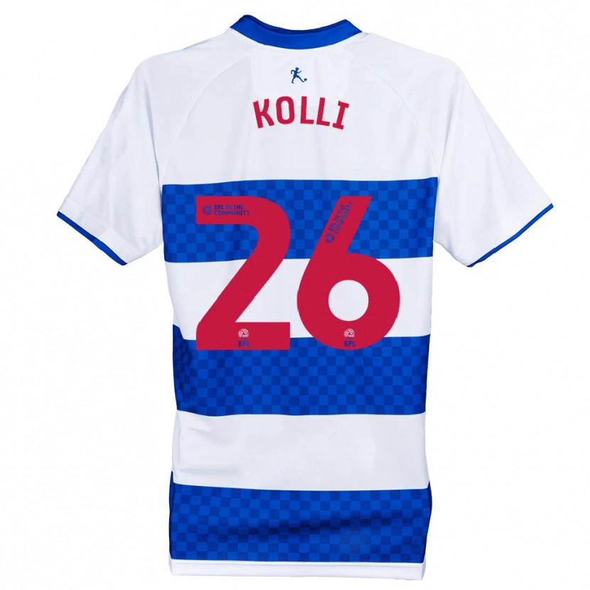 Danxen Hombre Camiseta Rayan Kolli #26 Azul Blanco 1ª Equipación 2025/26 La Camisa