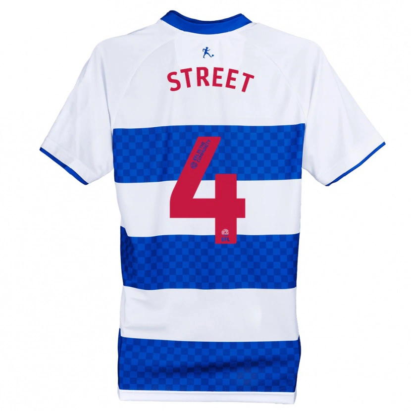 Danxen Hombre Camiseta Charlie Street #4 Azul Blanco 1ª Equipación 2025/26 La Camisa