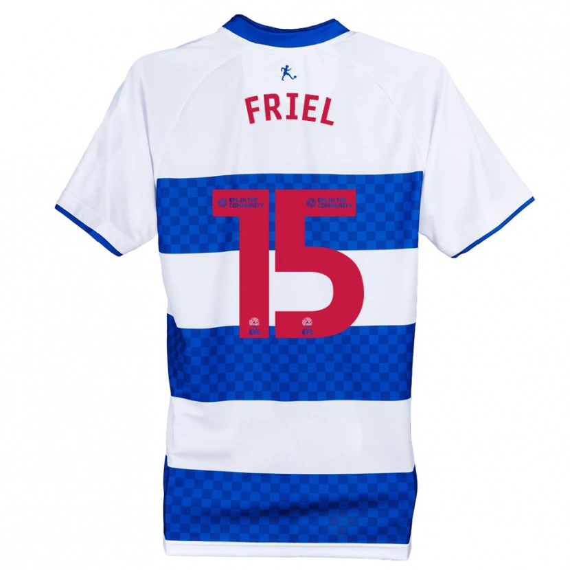 Danxen Hombre Camiseta Rocco Friel #15 Azul Blanco 1ª Equipación 2025/26 La Camisa