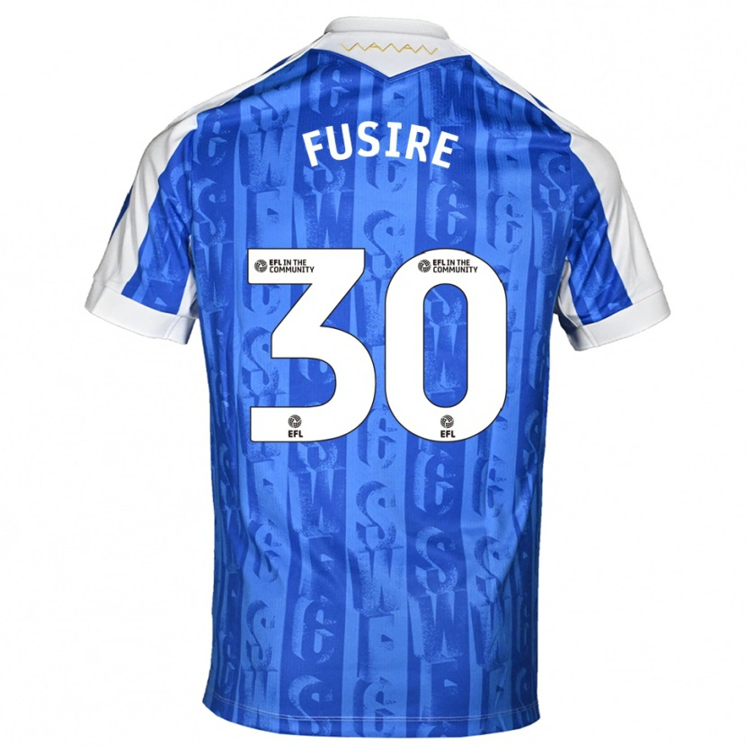 Danxen Hombre Camiseta Sean Fusire #30 Azul Blanco 1ª Equipación 2025/26 La Camisa