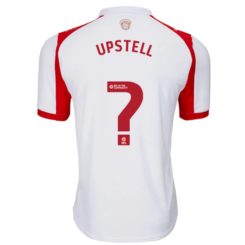 Danxen Hombre Camiseta Henry Upstell #0 Blanco Rojo 1ª Equipación 2025/26 La Camisa