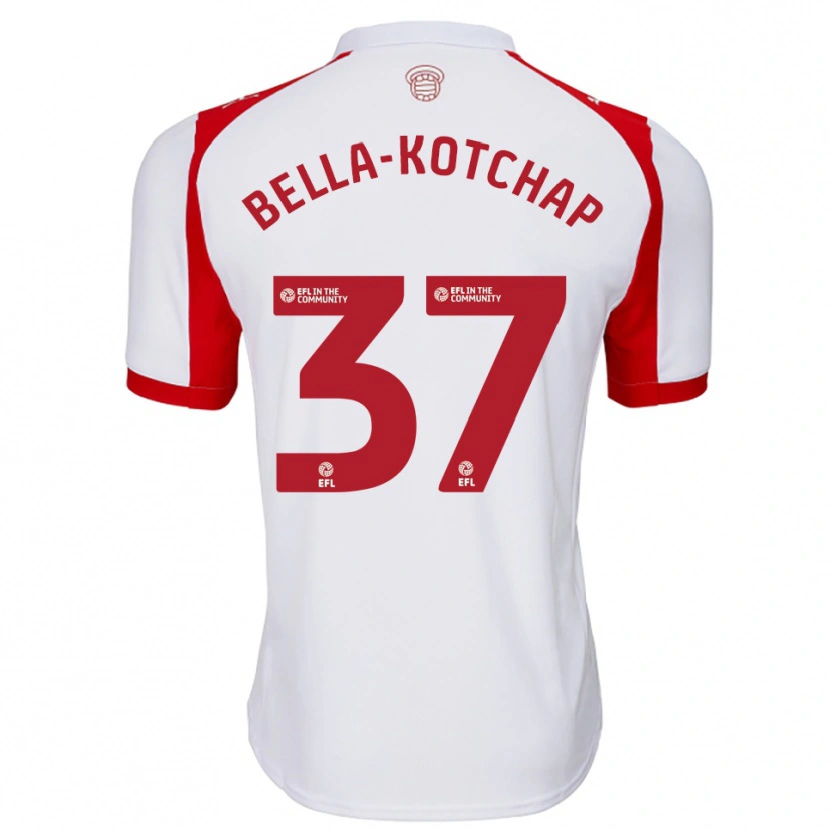 Danxen Hombre Camiseta Armel Bella-Kotchap #37 Blanco Rojo 1ª Equipación 2025/26 La Camisa