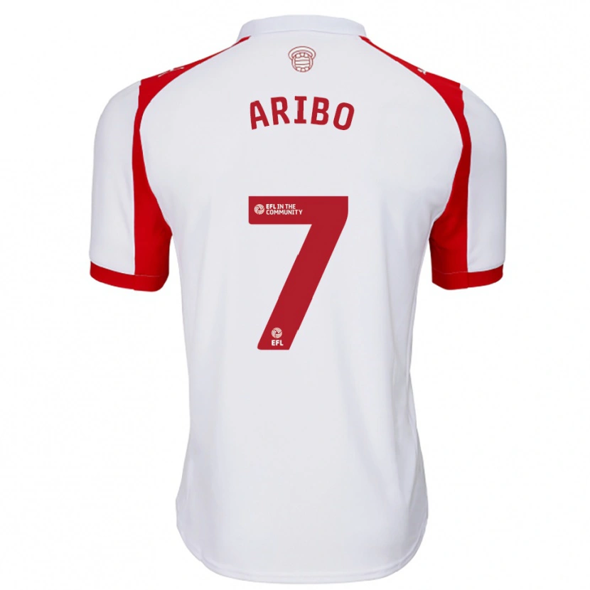 Danxen Hombre Camiseta Joe Aribo #7 Blanco Rojo 1ª Equipación 2025/26 La Camisa