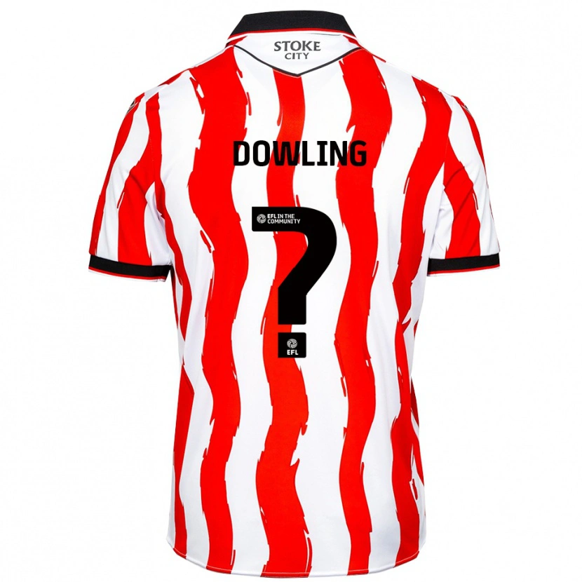 Danxen Hombre Camiseta Will Dowling #0 Blanco Rojo 1ª Equipación 2025/26 La Camisa