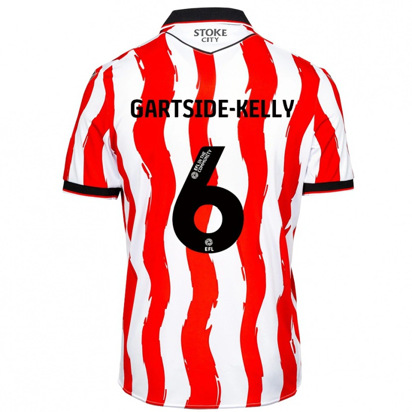 Danxen Hombre Camiseta Gabriel Kelly #6 Blanco Rojo 1ª Equipación 2025/26 La Camisa