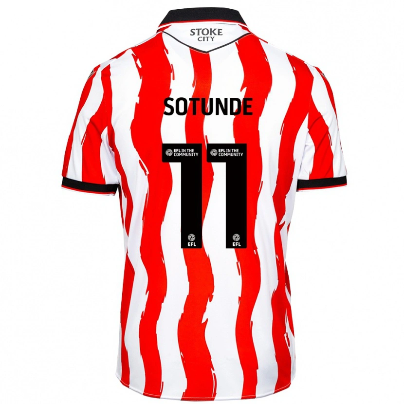 Danxen Hombre Camiseta Sultan Sotunde #11 Blanco Rojo 1ª Equipación 2025/26 La Camisa
