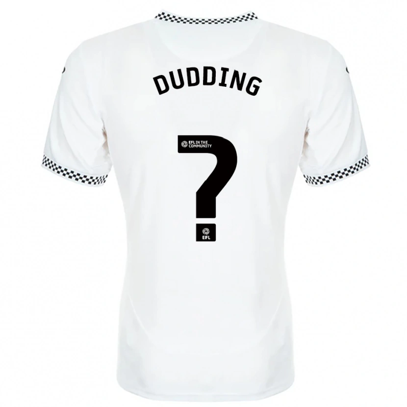 Danxen Hombre Camiseta Isaac Dudding #0 Blanco Naranja 1ª Equipación 2025/26 La Camisa