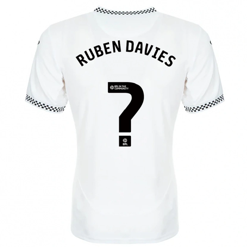 Danxen Hombre Camiseta Ruben Davies #0 Blanco Naranja 1ª Equipación 2025/26 La Camisa
