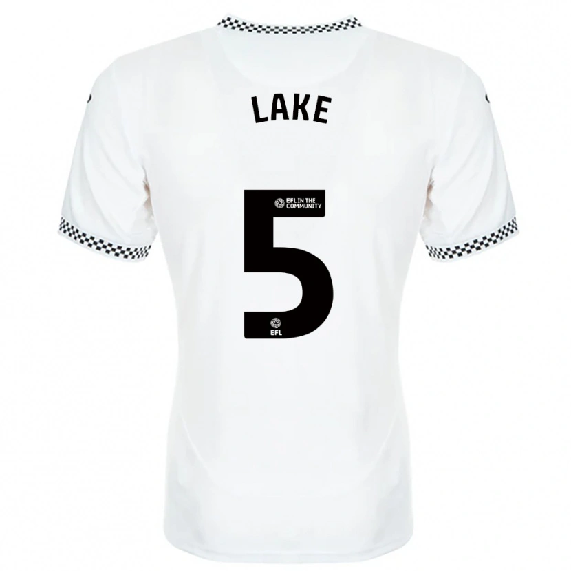 Danxen Hombre Camiseta Ellie Lake #5 Blanco Naranja 1ª Equipación 2025/26 La Camisa