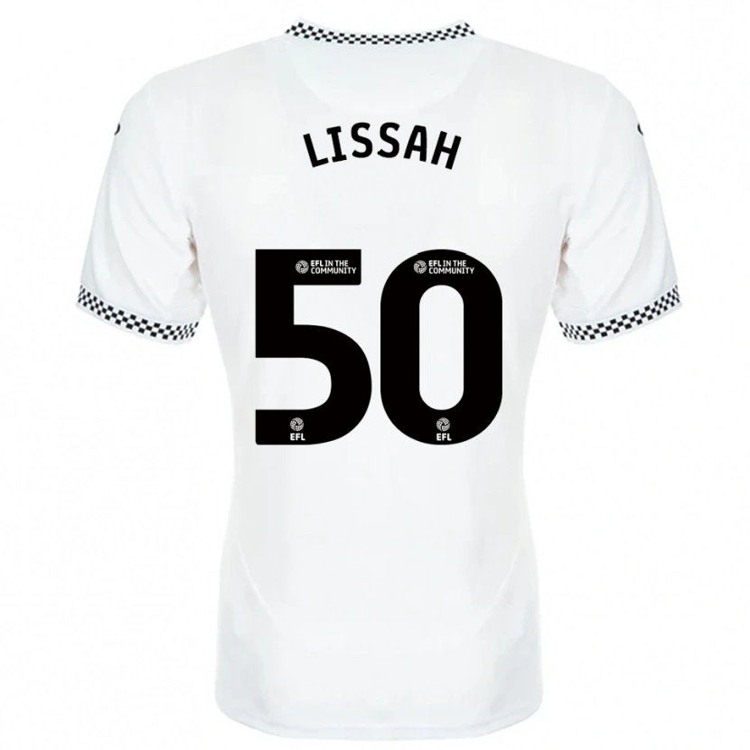 Danxen Hombre Camiseta Filip Lissah #50 Blanco Naranja 1ª Equipación 2025/26 La Camisa