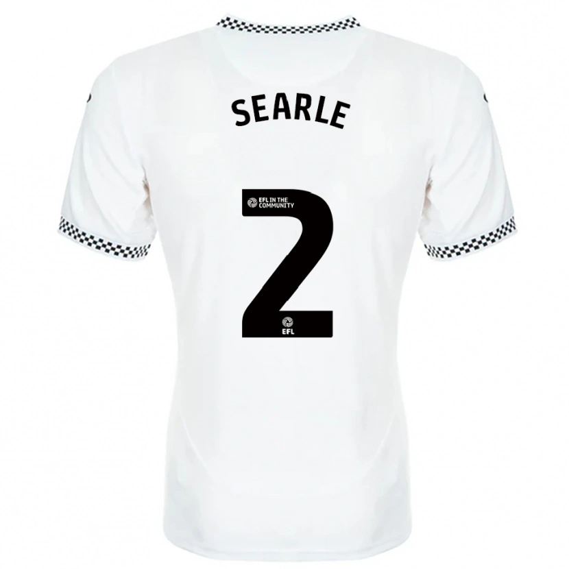 Danxen Hombre Camiseta Thomas Searle #2 Blanco Naranja 1ª Equipación 2025/26 La Camisa