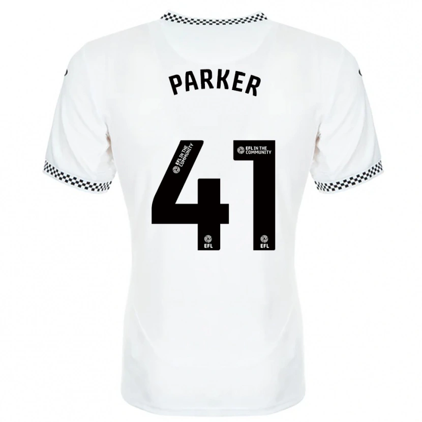 Danxen Hombre Camiseta Sam Parker #41 Blanco Naranja 1ª Equipación 2025/26 La Camisa