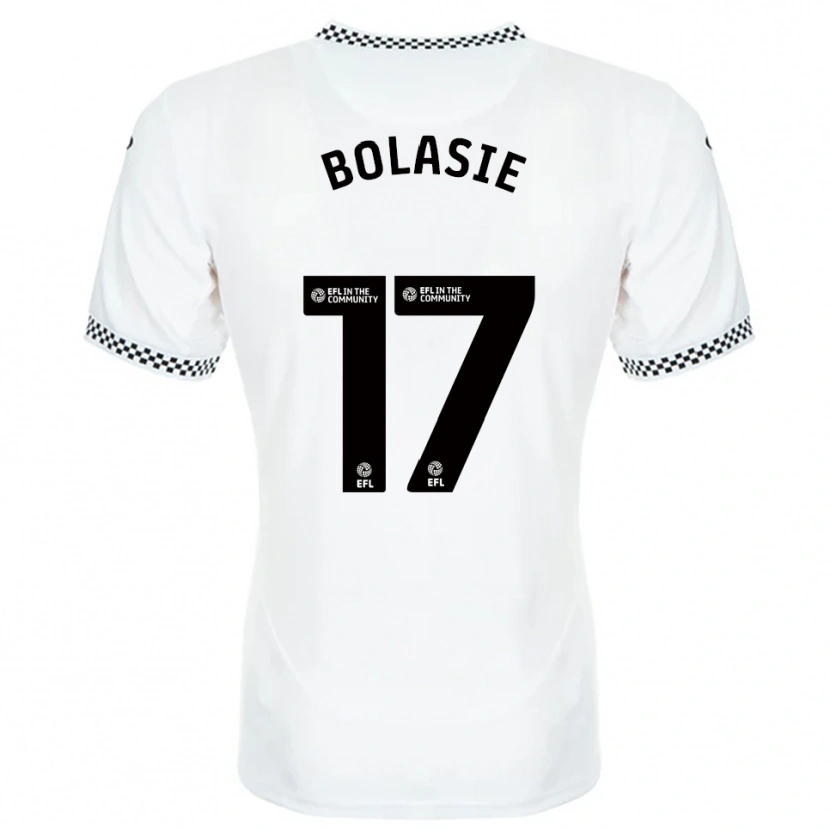 Danxen Hombre Camiseta Yannick Bolasie #17 Blanco Naranja 1ª Equipación 2025/26 La Camisa