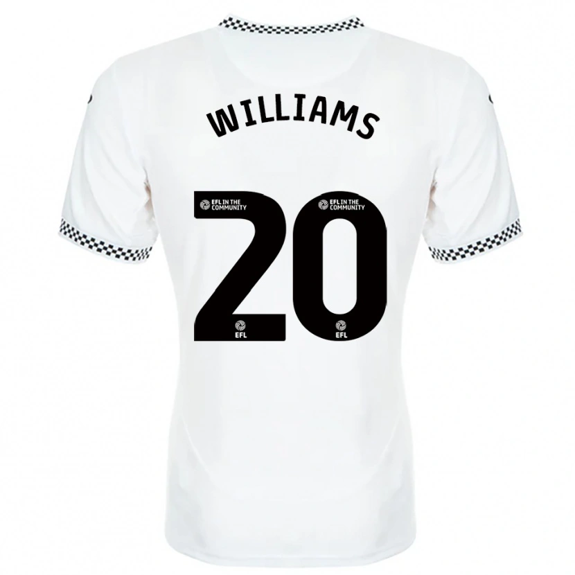 Danxen Hombre Camiseta Caitlin Williams #20 Blanco Naranja 1ª Equipación 2025/26 La Camisa