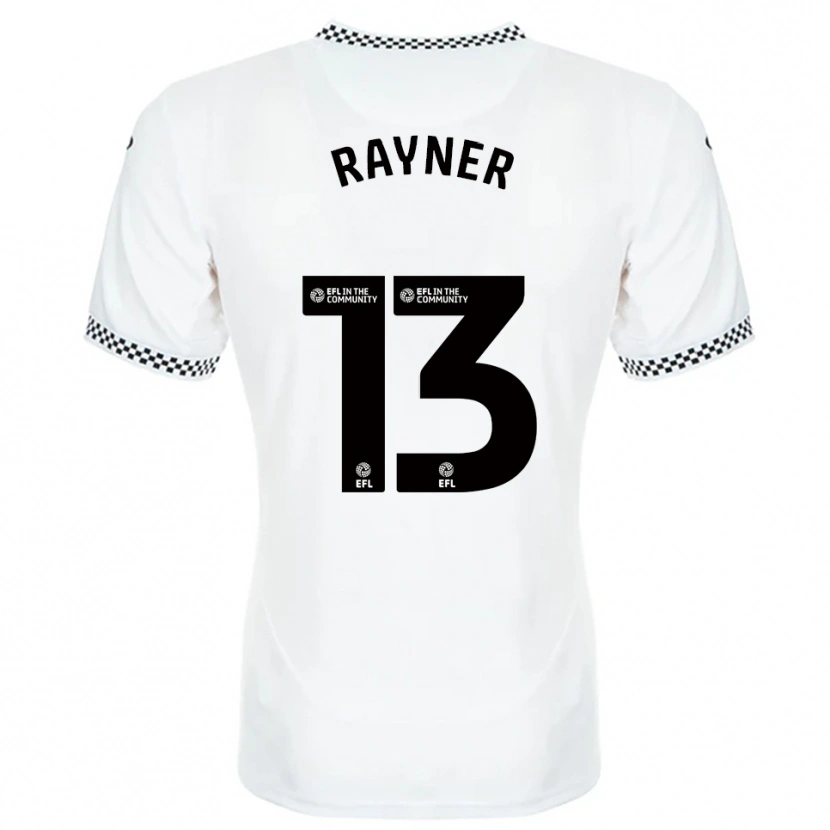 Danxen Hombre Camiseta Opal Rayner #13 Blanco Naranja 1ª Equipación 2025/26 La Camisa